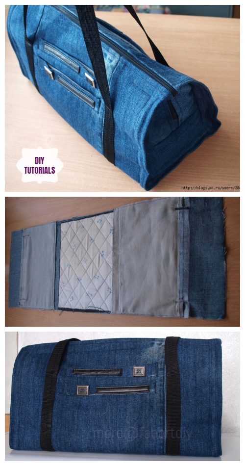 DIY Recycled Jean Hand Bag Tutorial