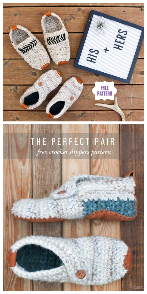 Saturday Lovers Outdoor Slippers Free Crochet Patterns