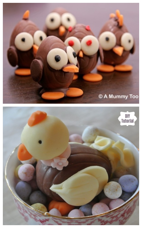 DIY Easter Chick Cadbury Creme Eggs Recipe and Tutorials