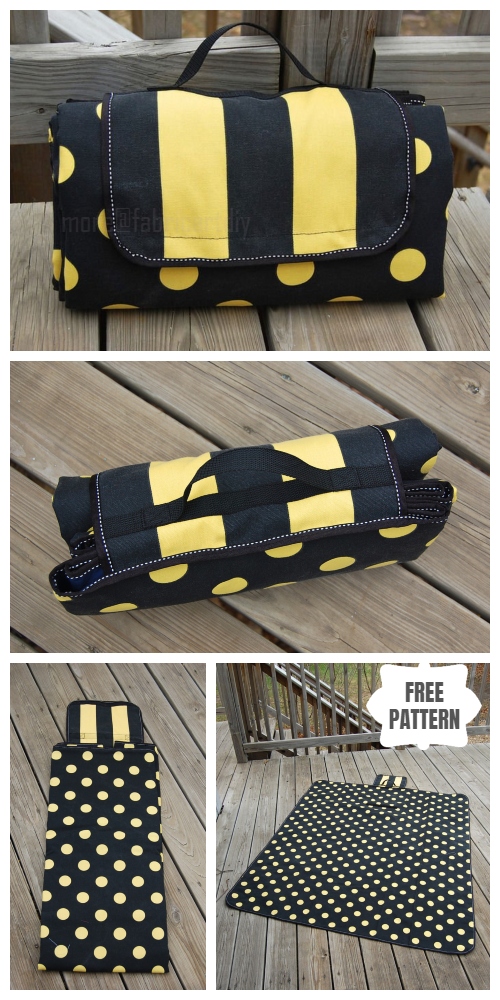 DIY Foldable Picnic Mat Free Sewing Pattern & Tutorial