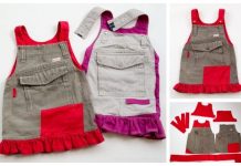 DIY Girls Jumperall Dress from Old Cargo Pants Free Sewing Pattern DIY Girls Jumperall Dress from Old Cargo Pants Free Sewing Pattern