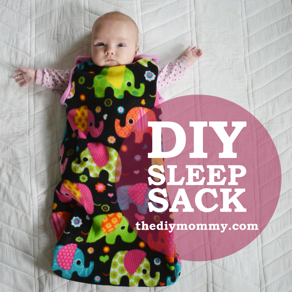 DIY Simple Baby Sleeping Bag Free Template + Video Tutorial