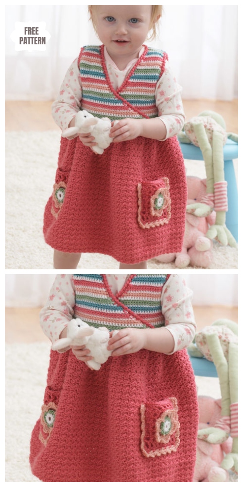 Bernat Jumper Dress 18m Free Crochet Pattern 