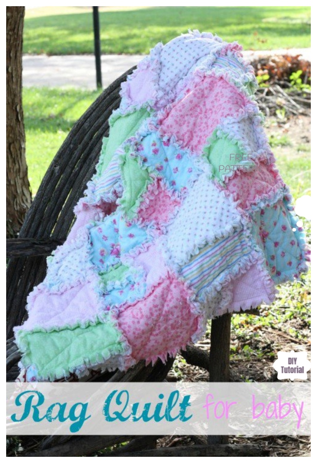 DIY Easy Baby Rag Quilt Blanket Tutorials