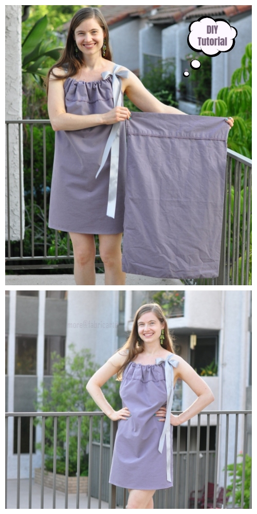 DIY Easiest Women Pillowcase Dress Tutorial