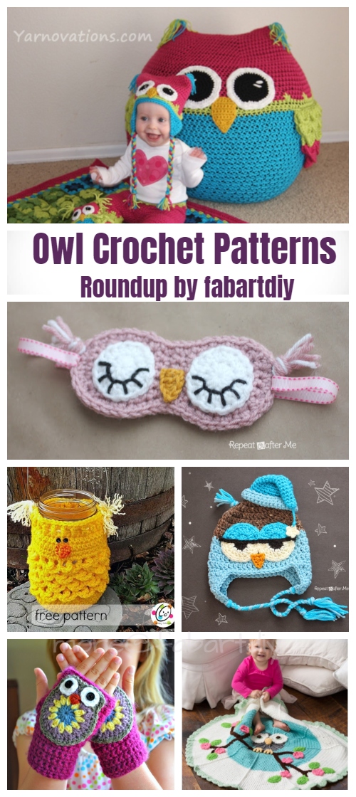 20+ DIY Crochet Owl Free Crochet Patterns