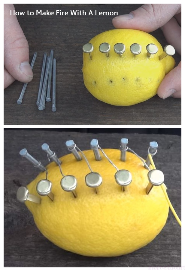 Camping Hack: How to Make Fire With Lemon