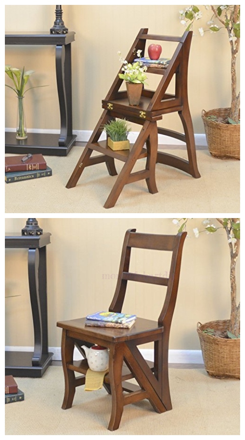 Diy Convertible Folding Ladder Chair, Folding Step Stool Chair Plans