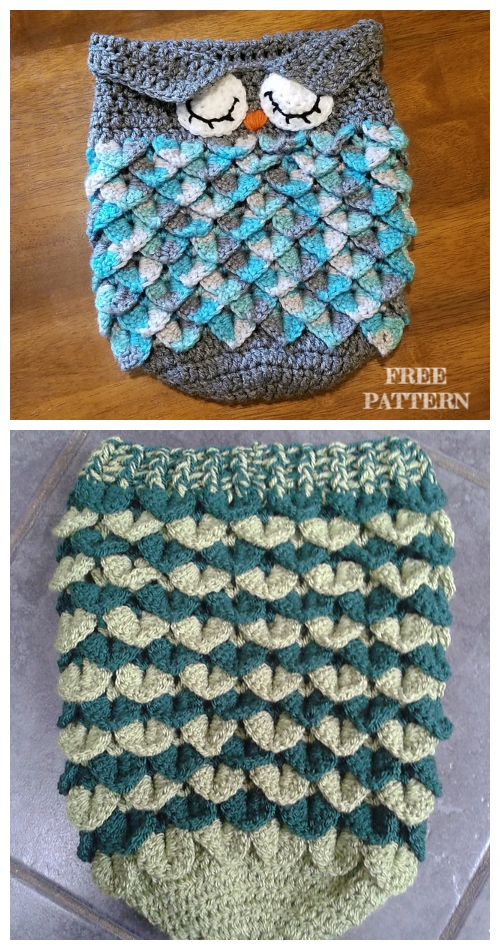 Crochet Crocodile Stitch Newborn Baby Cocoon Free Crochet Patterns