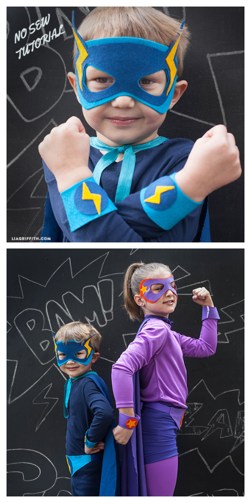 20+ DIY Halloween Costume Tutorials for All Ages -DIY Superheroes Costume Tutorials