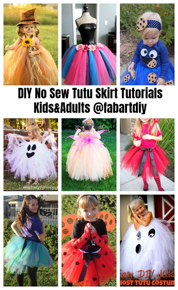  DIY No Sew Tutu Skirt Ideas & Tutorials Dress Up This Halloween