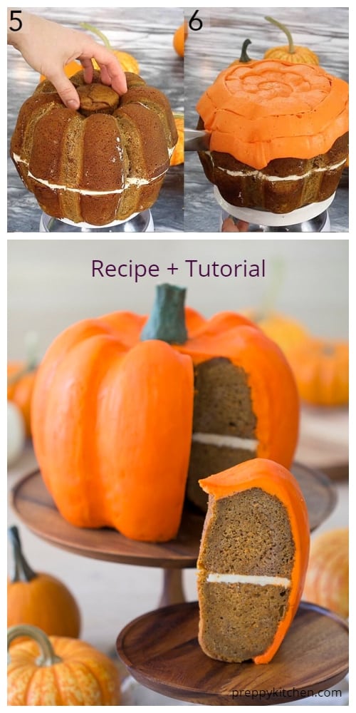 DIY 3D Pumpkin Bundt Cake Tutorials for Halloween