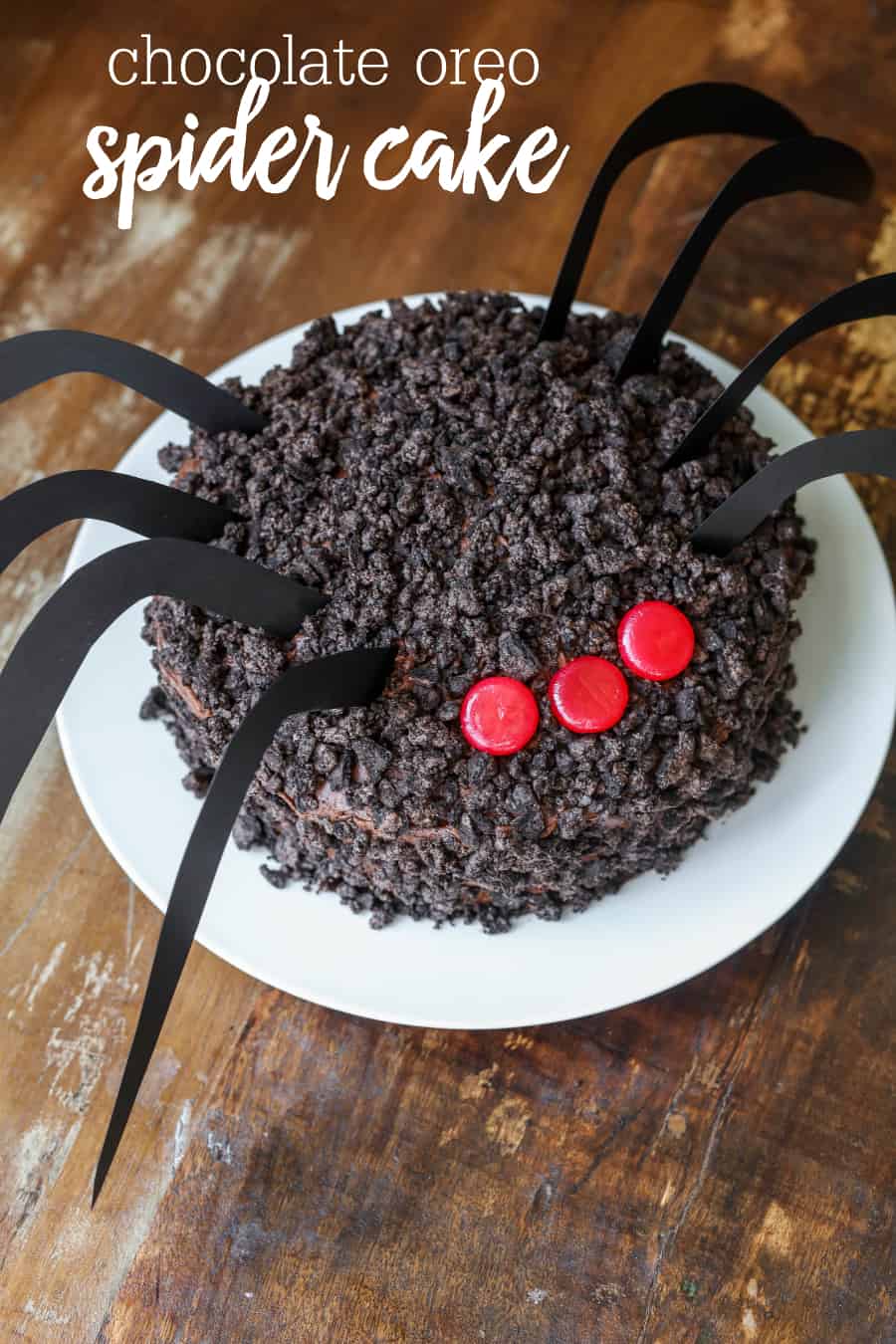 DIY Halloween Chocolate Oreo Spider Cake Recipe 