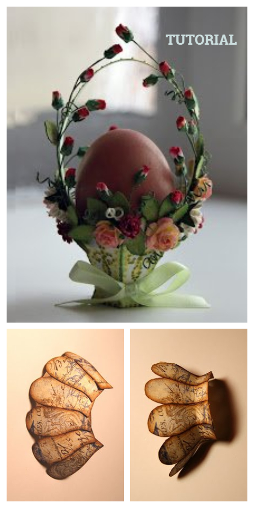 DIY Vintage Greeting Card Easter Egg Basket Tutorial