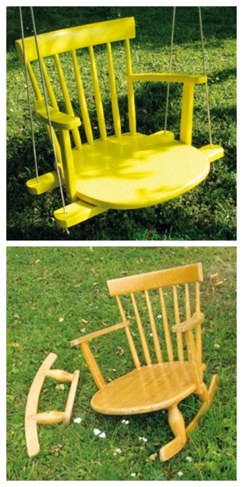 Easy Recycled Chair Swing DIY Tutorials