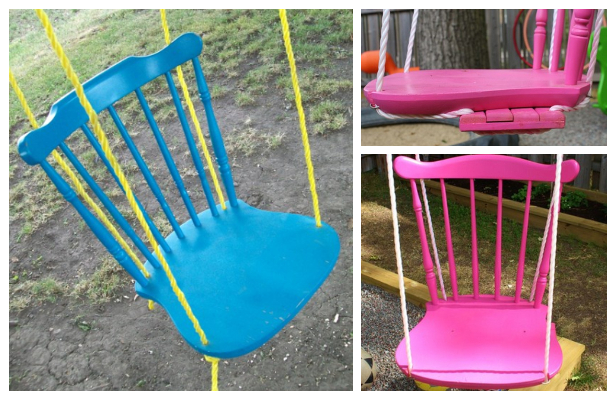 Easy Recycled Chair Swing DIY Tutorials