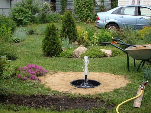 How to Make a Buried Fountain for Garden