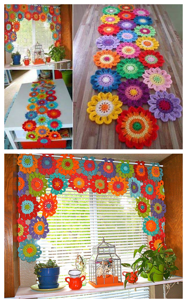 Flower Power Valance Free Crochet Pattern – Video