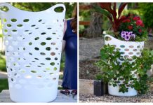 Vertical Laundry Basket Strawberry Planter DIY Tutorial + Video Vertical Laundry Basket Strawberry Planter DIY Tutorial + Video