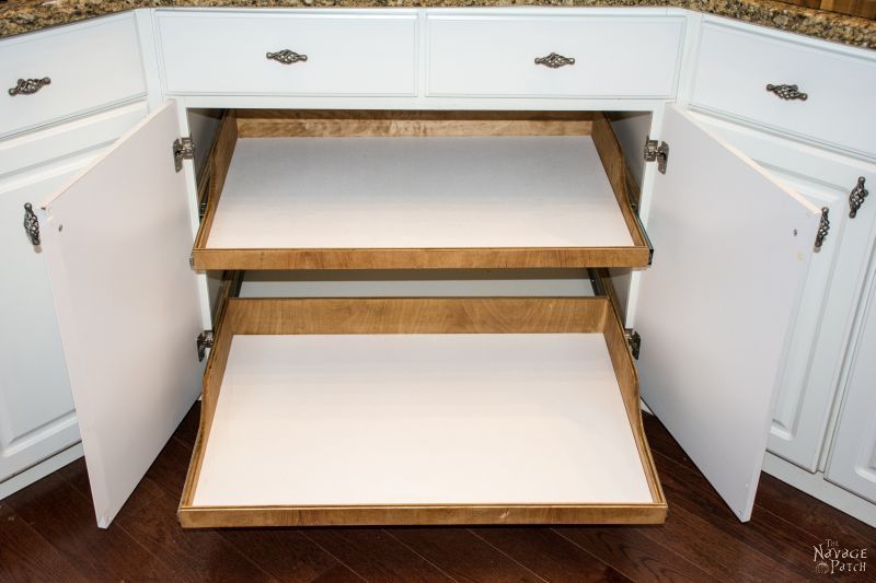 Kitchen Sink Slide out Shelf Storage Tray DIY Tutorial