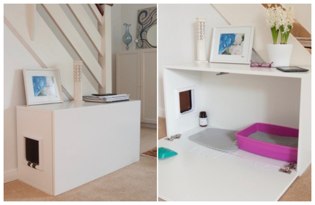 Create A Litter Box Cabinet - Ways to Hide The Eyesores In Your Home