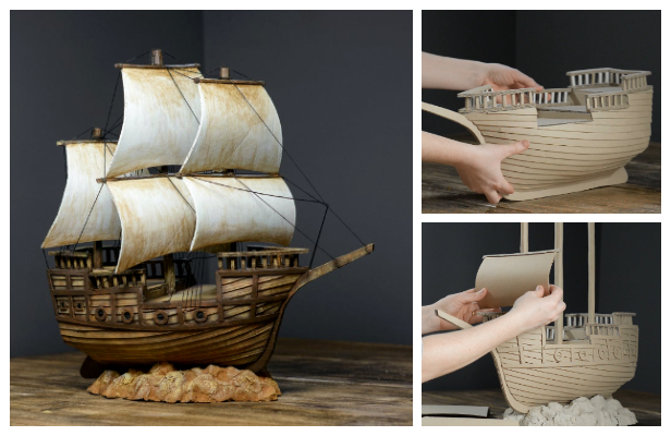 Cardboard Pirate Ship Diy Tutorial