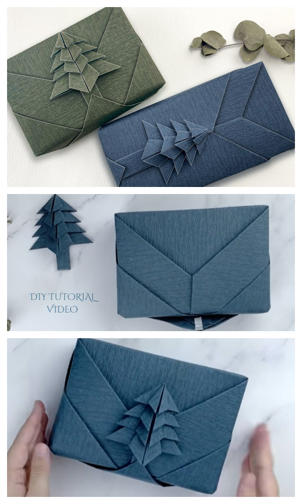 Origami Wrap is gift wrap printed with instructions for folding origami