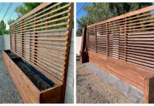 Built In Privacy Planter/Trellis DIY Tutorial Built In Privacy Planter/Trellis DIY Tutorial