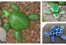 DIY Rock Sea Turtle Garden Decor Ideas and Tutorials DIY Rock Sea Turtle Garden Decor Ideas and Tutorials
