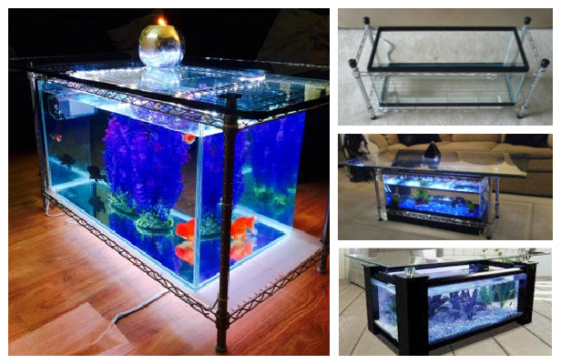 Lighted Aquarium Coffee Table Diy Tutorial Video Diy Tutorials