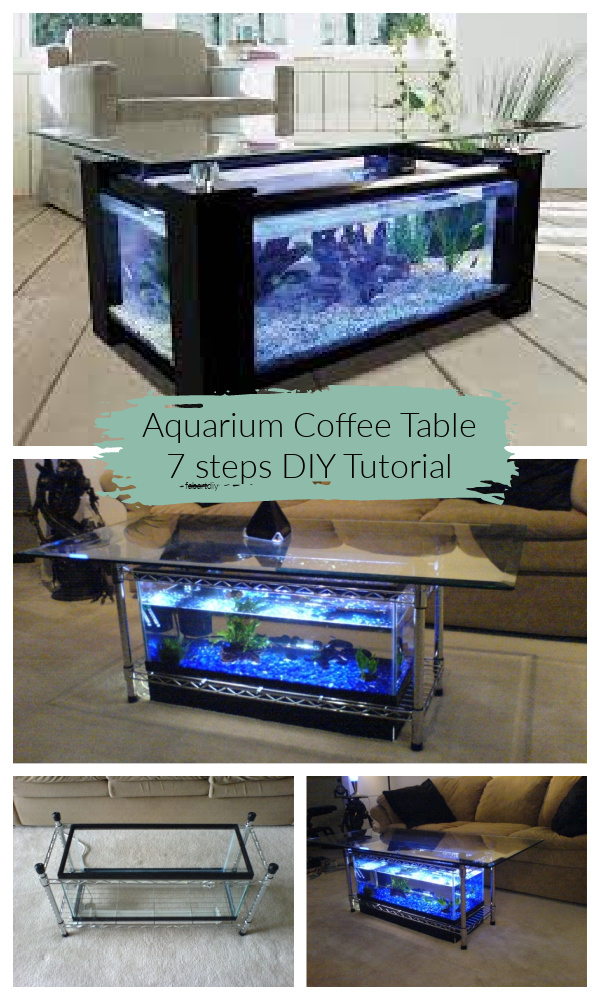 Lighted Aquarium Coffee Table DIY Tutorial + Video