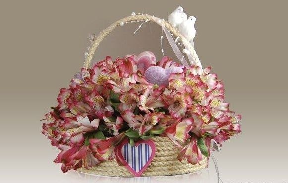 DIY Rope Flower Bouquet Basket Easy Tutorial