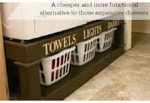 Wood Laundry Pedestal DIY Tutorial – Free Plan Wood Laundry Pedestal DIY Tutorial - Free Plan