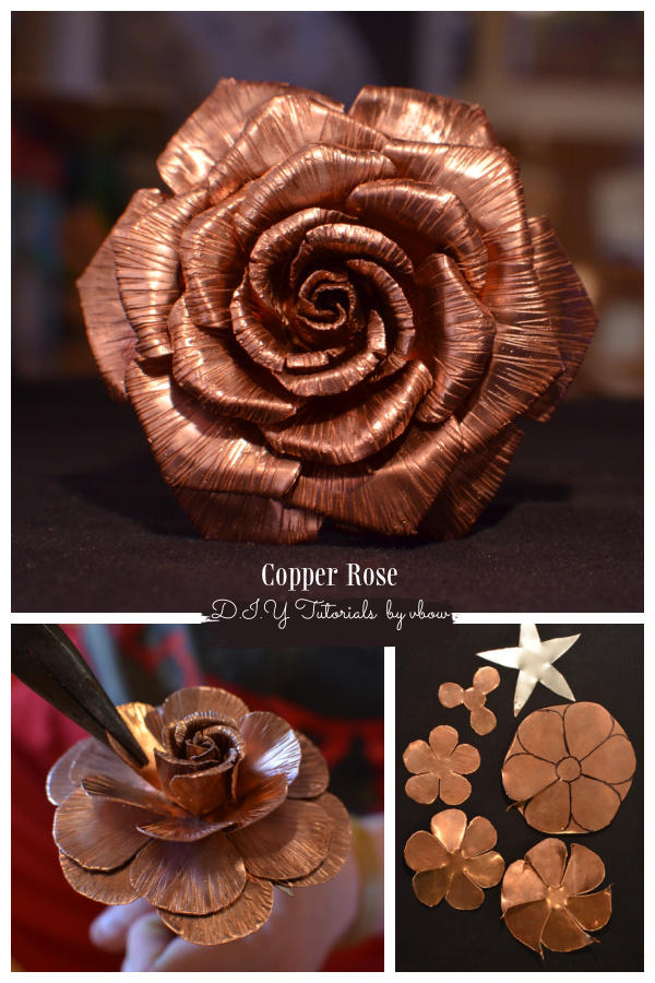 Easy Copper Rose DIY Tutorial