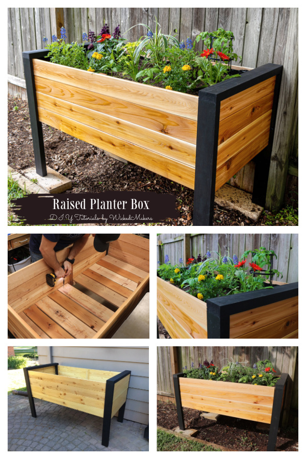 DIY Off Ground Raised Planter Box Tutorial + Video