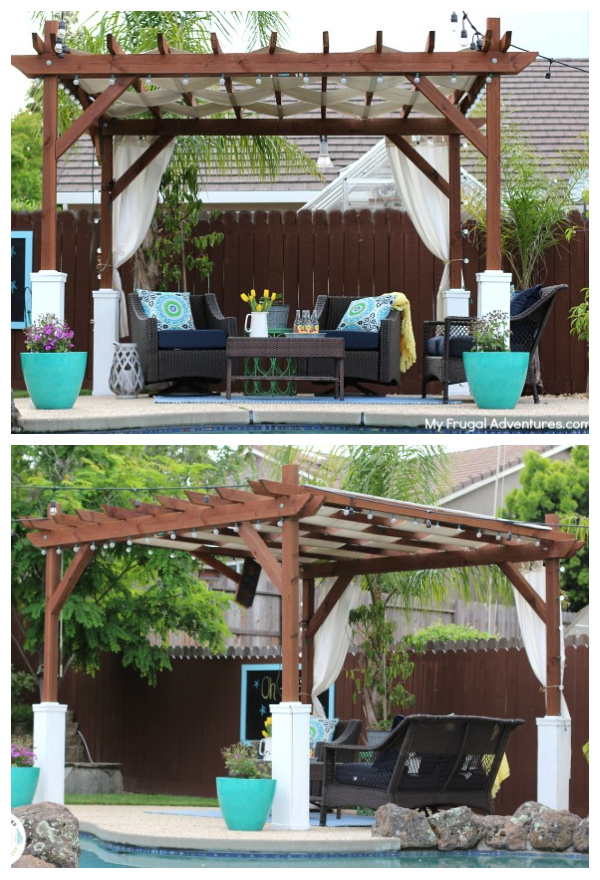 How to Build Pergola DIY Tutorials with Box on Base