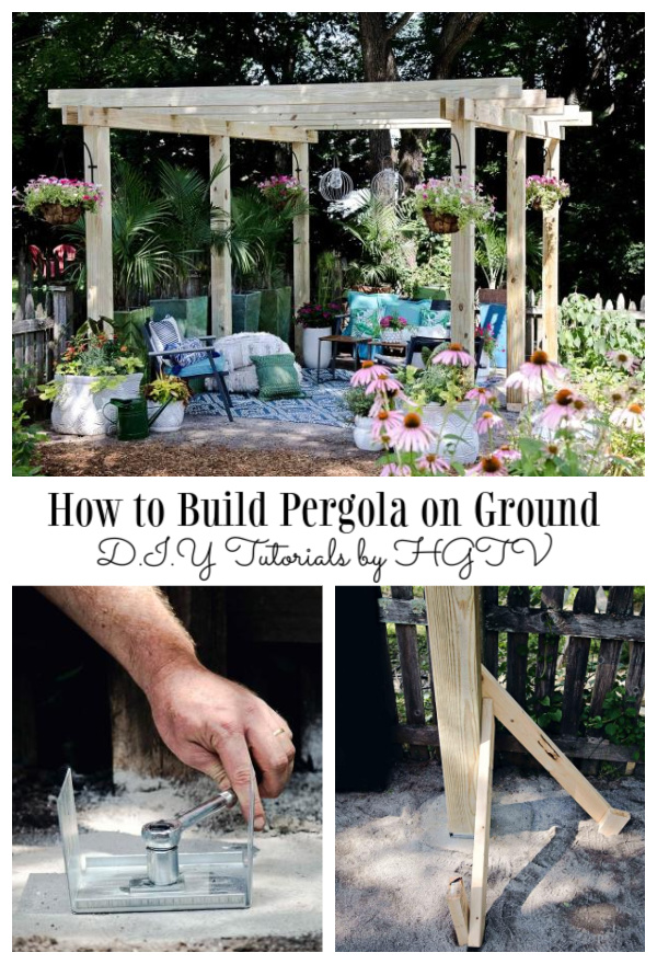 How to Build Pergola on Ground DIY Tutorial