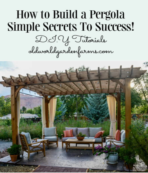 How to Build Pergola with material Guide DIY Tutorials