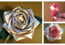 Pretty Satin Ribbon Rose DIY Tutorial Pretty Satin Ribbon Rose DIY Tutorial