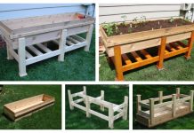 Waist High Wood Planter Box DIY Tutorial Waist High Wood Planter Box DIY Tutorial