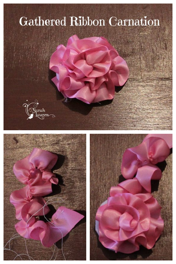 How to Make Satin Ribbon Carnation Flower DIY Tutorials