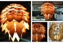 MDF Sheet Pine Cone Chandelier DIY Tutorial MDF Sheet Pine Cone Chandelier DIY Tutorial