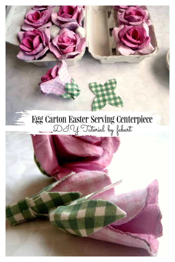 DIY Easter Egg Serving Centerpiece from Egg Cartons - Easy Tutorial