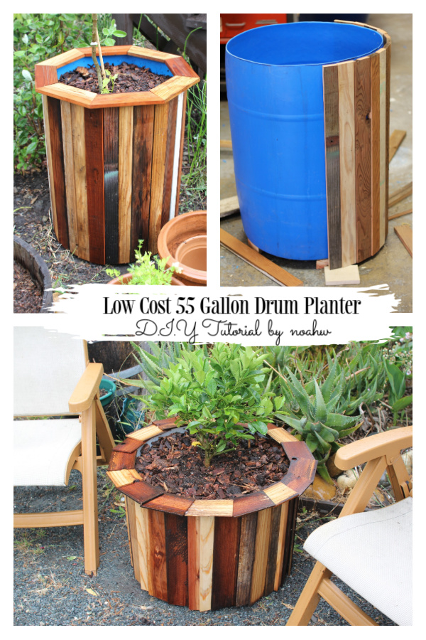 Low Cost 55 Gallon Drum Planter DIY Tutorial