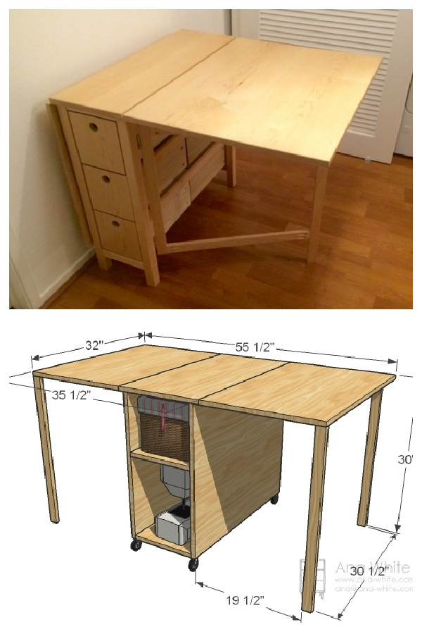 How To Make A Folding Craft Table - Free Plans