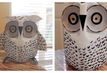 How To Make Recycled Milk Jug Snow Owl  How To Make Recycled Milk Jug Snow Owl
