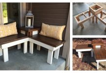 Corner Bench with Table DIY Tutorial – FREE Plan Corner Bench with Table DIY Tutorial