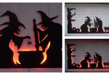 Halloween Garage Door Silhouette DIY Tutorial Halloween Garage Door Silhouette DIY Tutorial