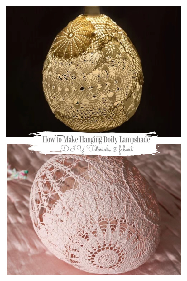 DIY Lace Doily Lamp Tutorials DIY Lace Doily Lamp Tutorials