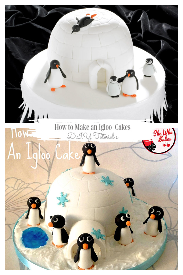 Igloo and Penguin Cake Design DIY Recipes and Tutorials Igloo and Penguin Cake Design DIY Recipes and Tutorials